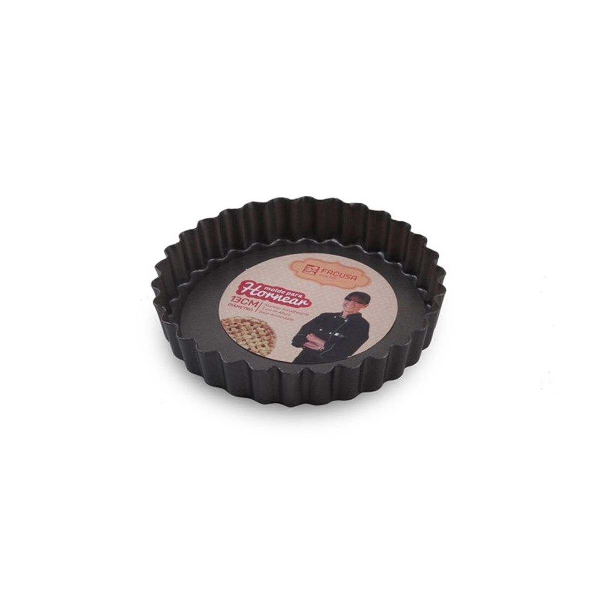FACUSA - MOLDE PARA TARTA FACUSA 13 CM DE DIAMETRO