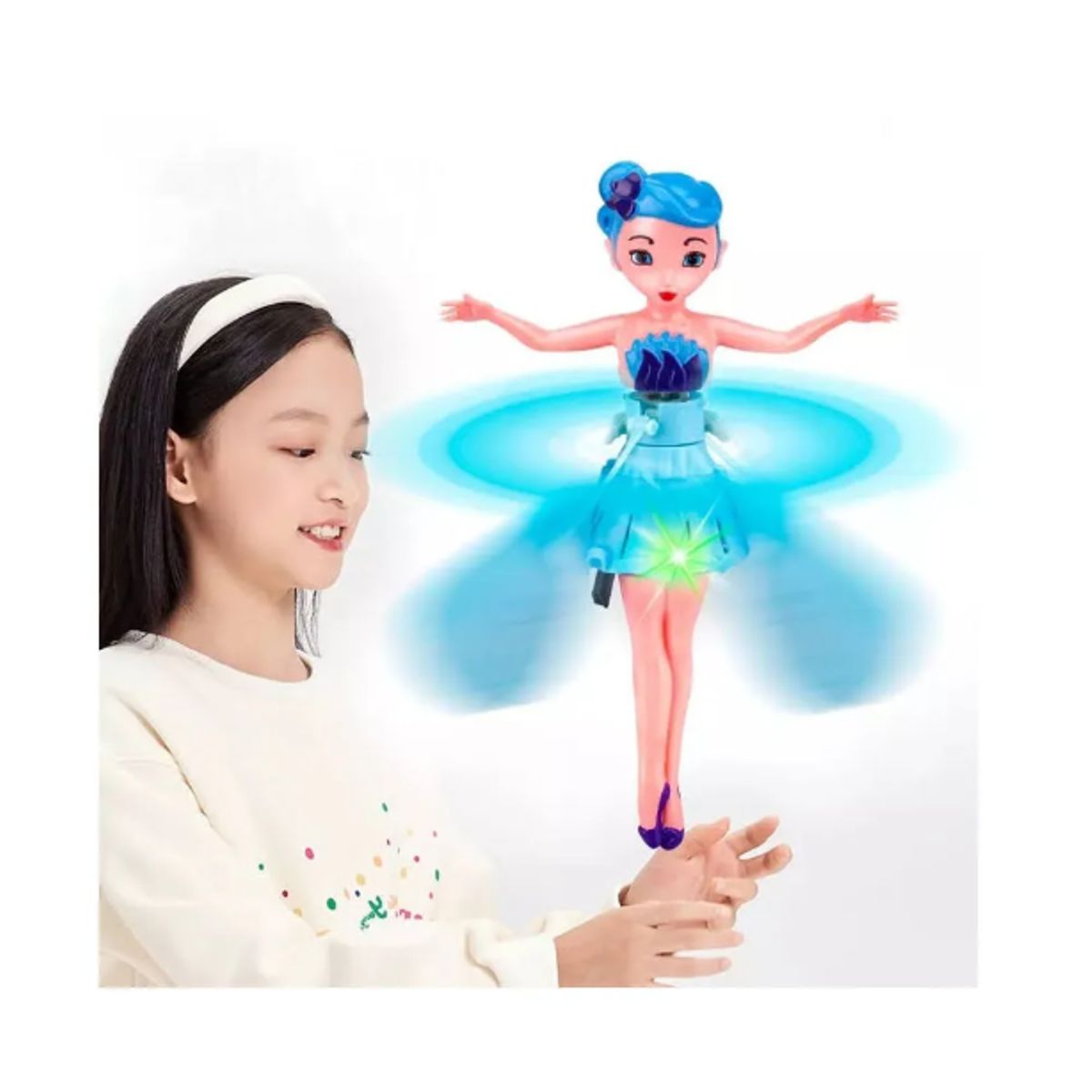 GENERICO - MUÑECA DE HADA VOLADORA CON SENSOR