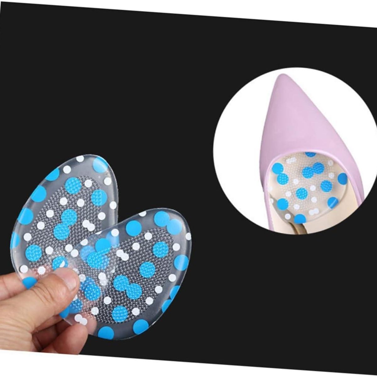 GENERICO - ALMOHADILLAS ANTIDESLIZANTES PARA ZAPATOS 2 UND SILICONA