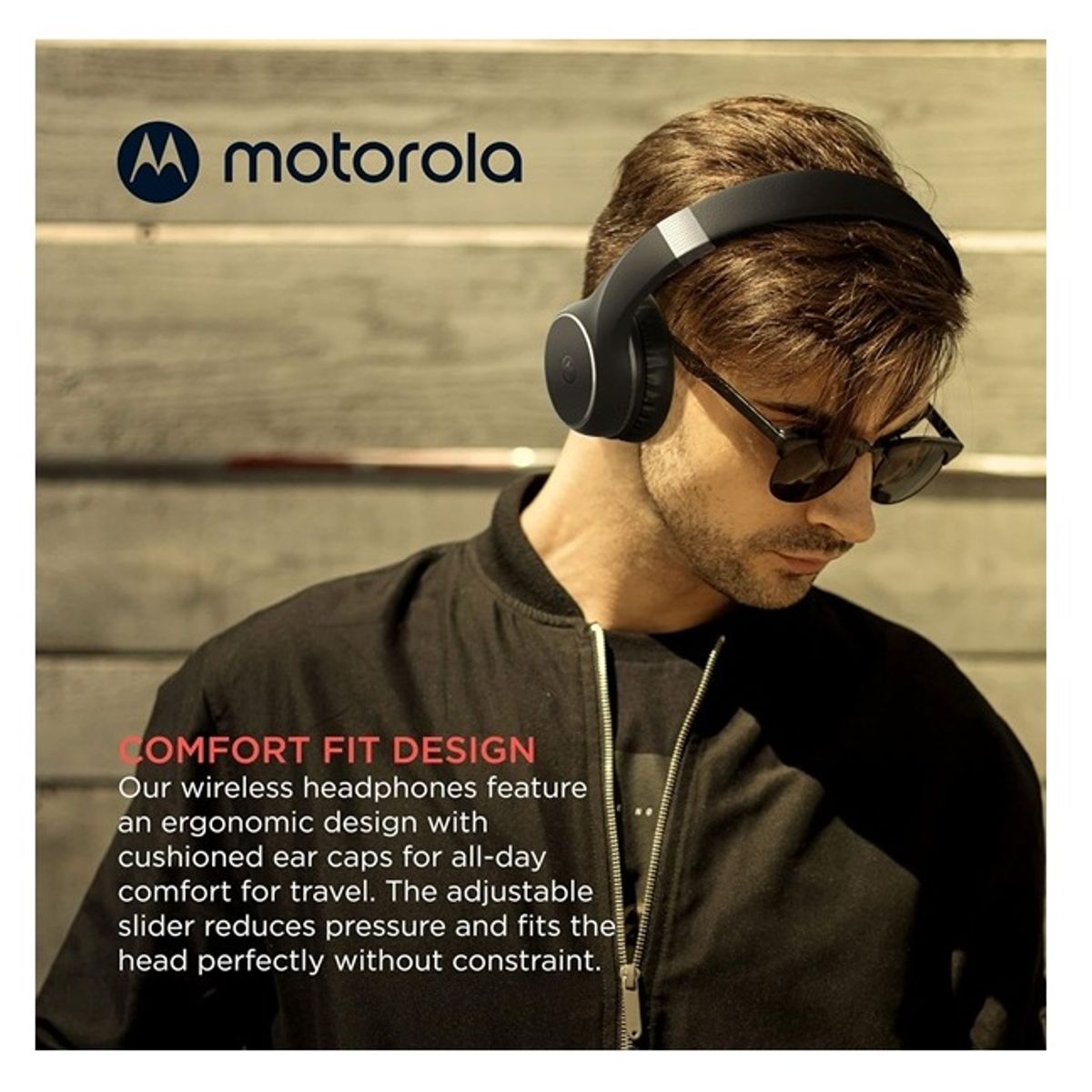MOTOROLA - Motorola Sound Moto XT220 Auriculares inalámbricos Bluetooth con micrófono PNC POWER BASS BLACK