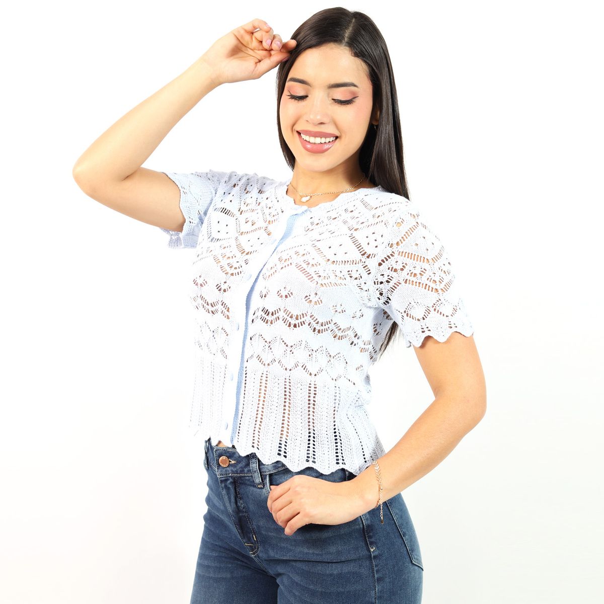 JAROLA - Cardigán Tejido Jarola Jazmín