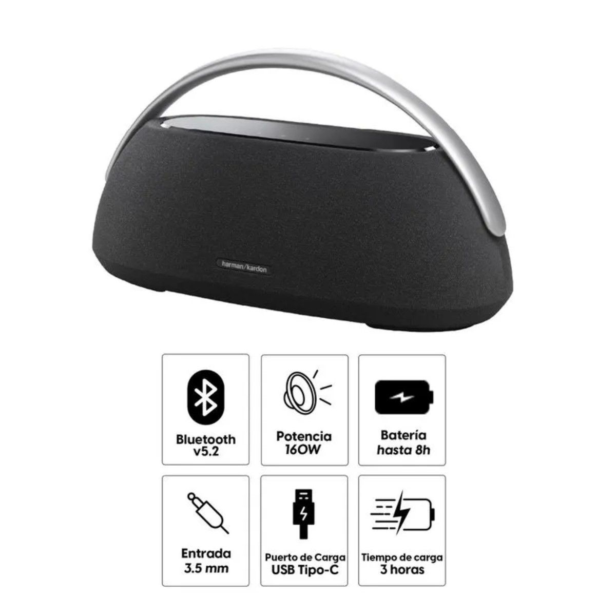 HARMAN KARDON - Parlante HARMAN KARDON GO + PLAY 3 160W con Panel Táctil - Negro