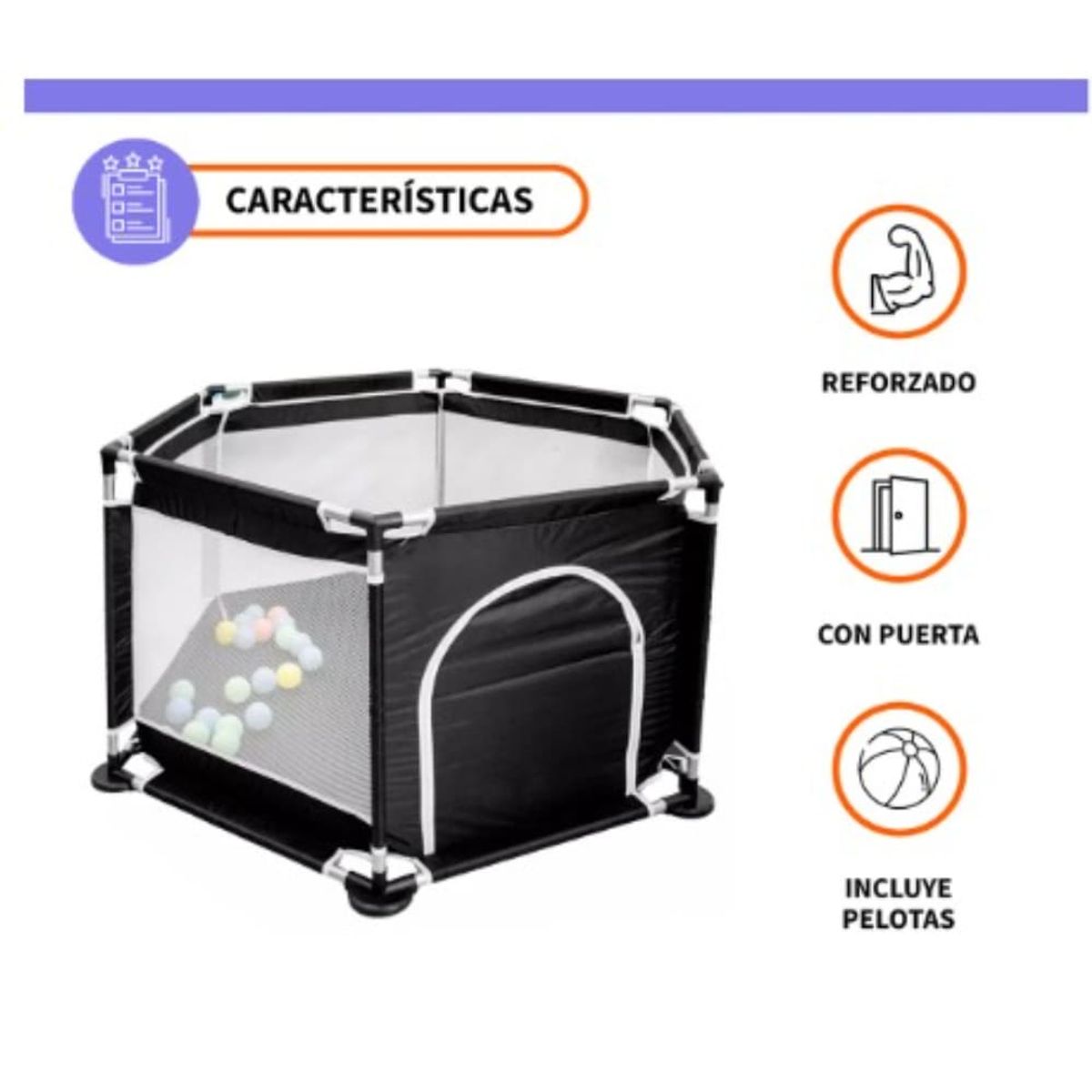 GENERICO - Corral Hexagonal De Juegos Para Niños Bebés Jaula Infantil