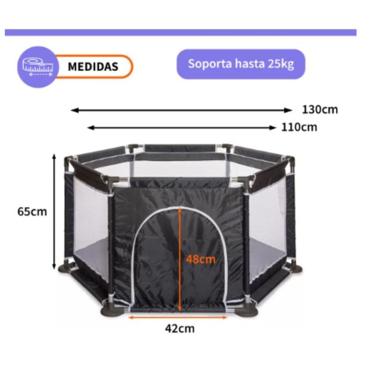 GENERICO - Corral Hexagonal De Juegos Para Niños Bebés Jaula Infantil