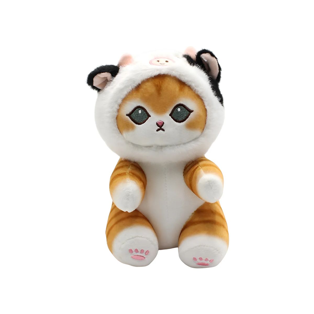 KOKO STATION - Peluche Mofusand Naranja Capucha Vaquita 20 cm