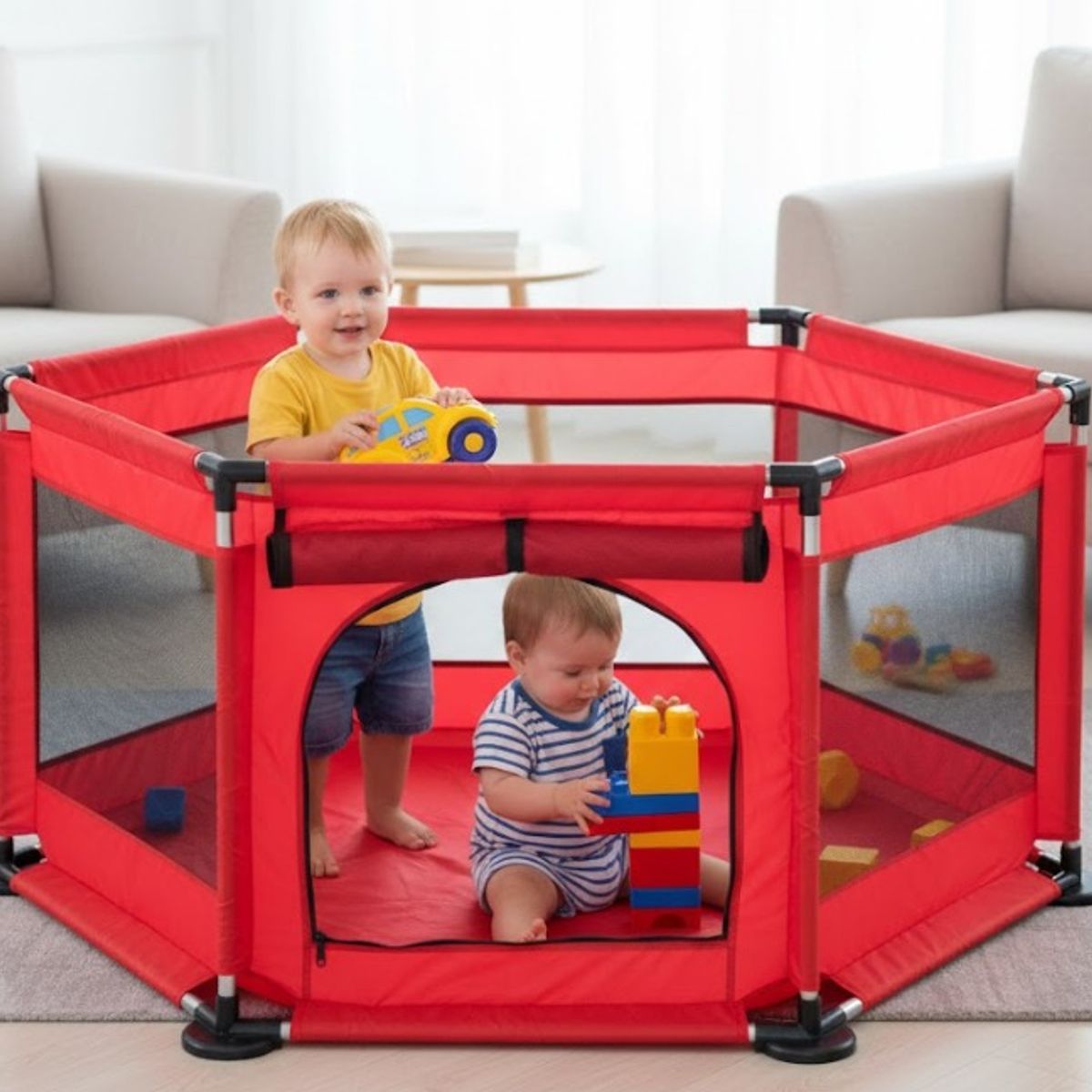 GENERICO - Corral De Juegos Hexagonal Para Bebés Niños Infantil Jaula