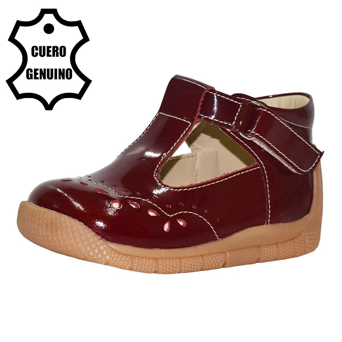 BRUNO KIDS - ZAPATO PIBE PARA NIÑA BRUNO KIDS DE CUERO CHAROL TARGET PRIMEROS PASOS