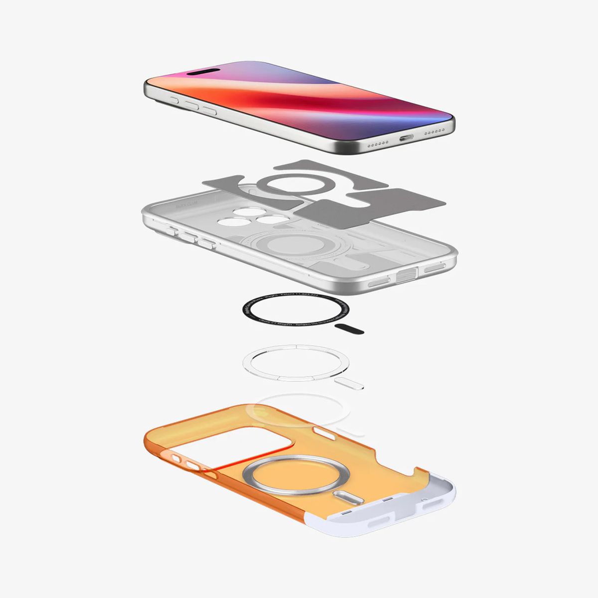 SPIGEN - Case iPhone 17 Pro Spigen Classic C1 MagSafe Naranja