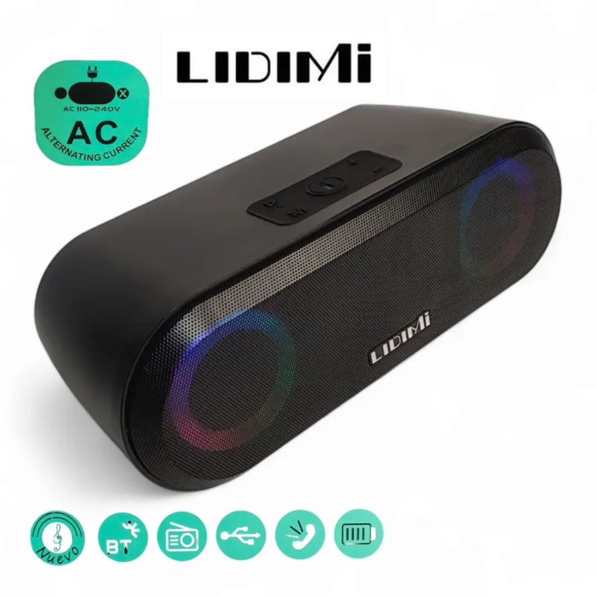 LIDIMI - Parlante Portátil Lidimi 15 Horas de batería LD-S010AC