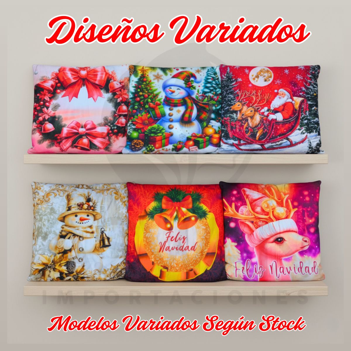 GENERICO - Funda para Cojínes Navideños Piel de Durazno