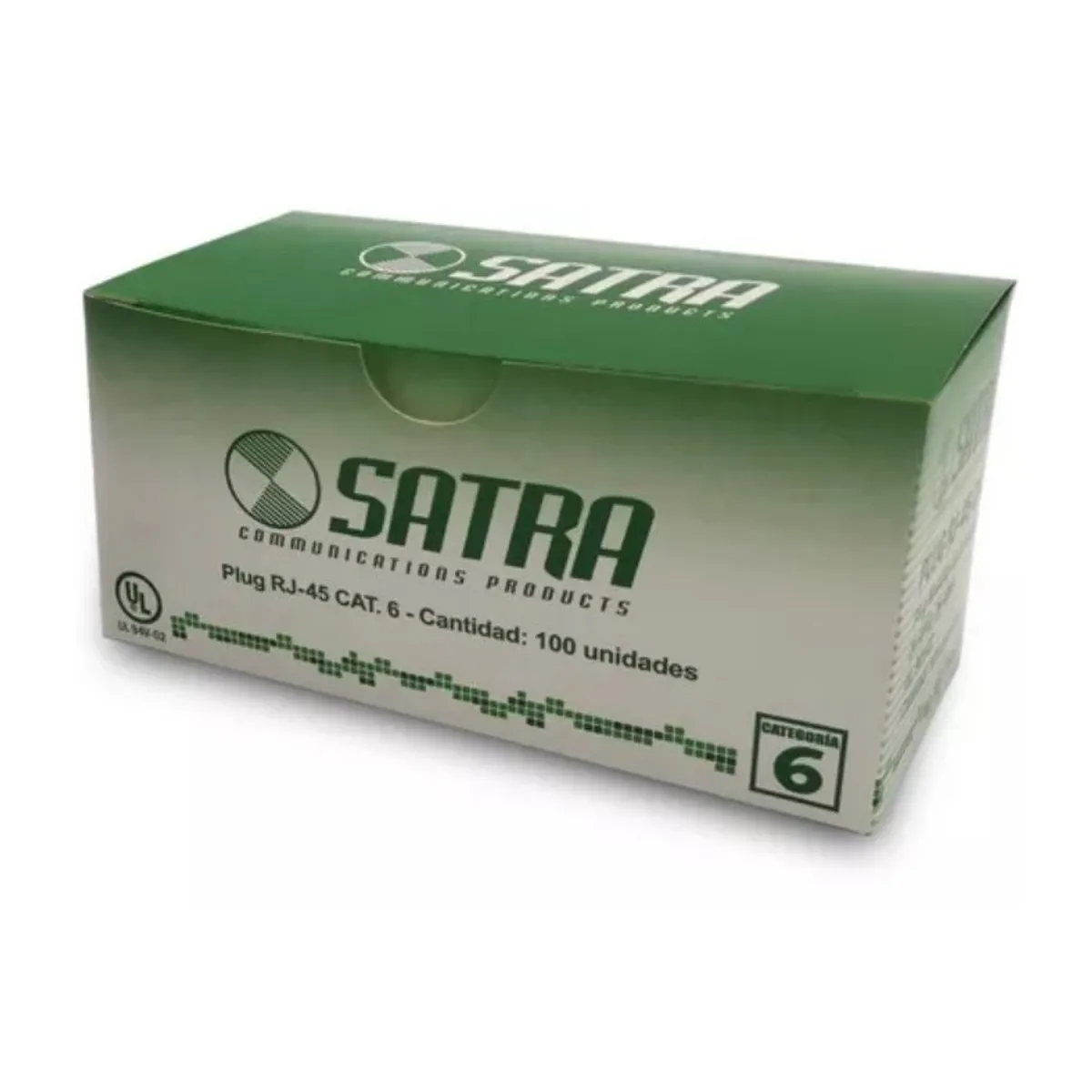 Conectores RJ45 CAT 6 Satra Caja de 100 Unidades, marca SATRA - Foto 2