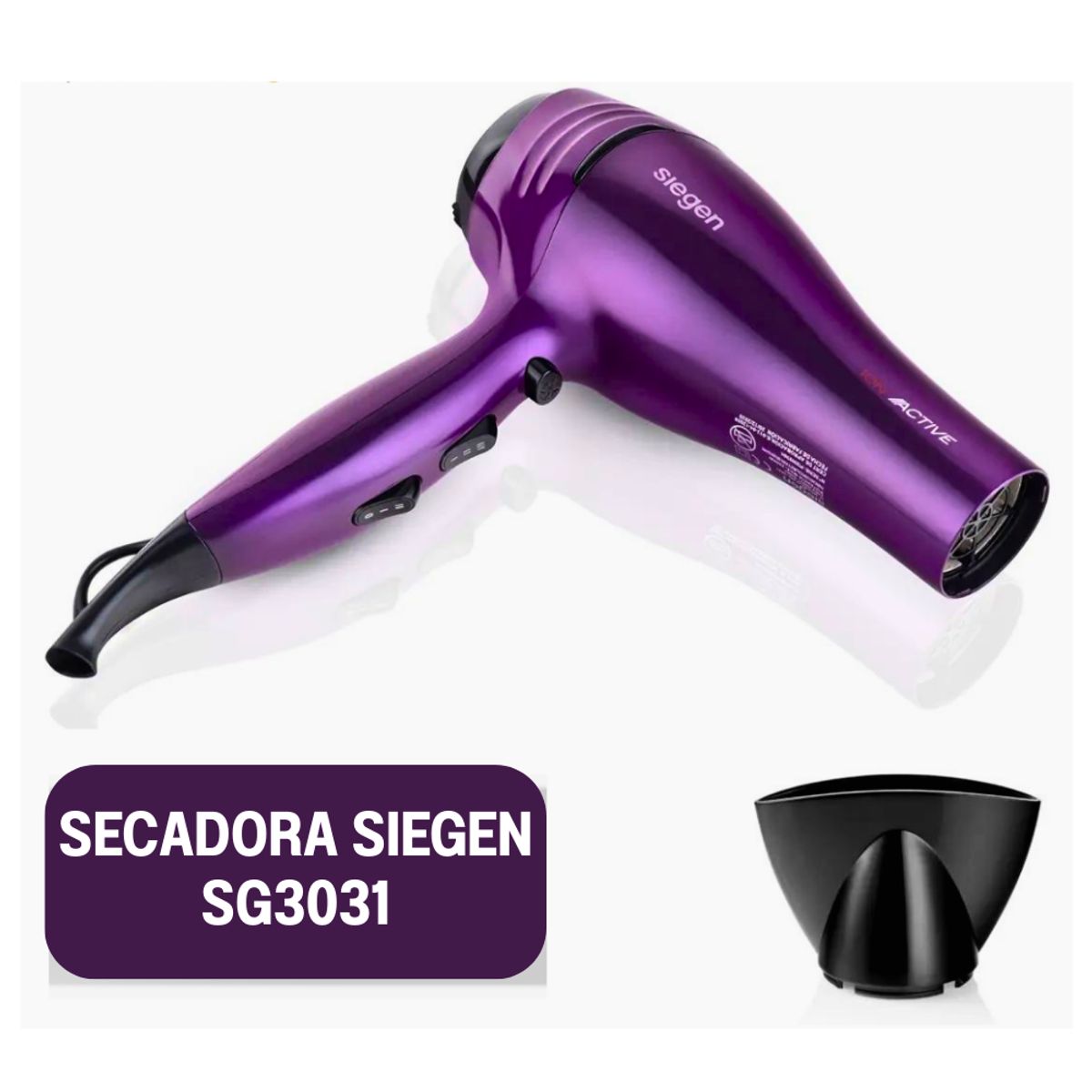 SIEGEN - Tricombo Siegen Secadora SG3031 + Alisadora SG4700 + Rizadora SG2502