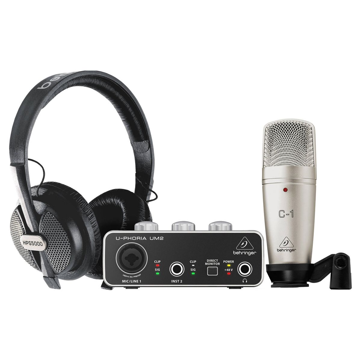 BEHRINGER - U-Phoria Studio Behringer Pack de Grabación Profesional - Súper Promo de Verano