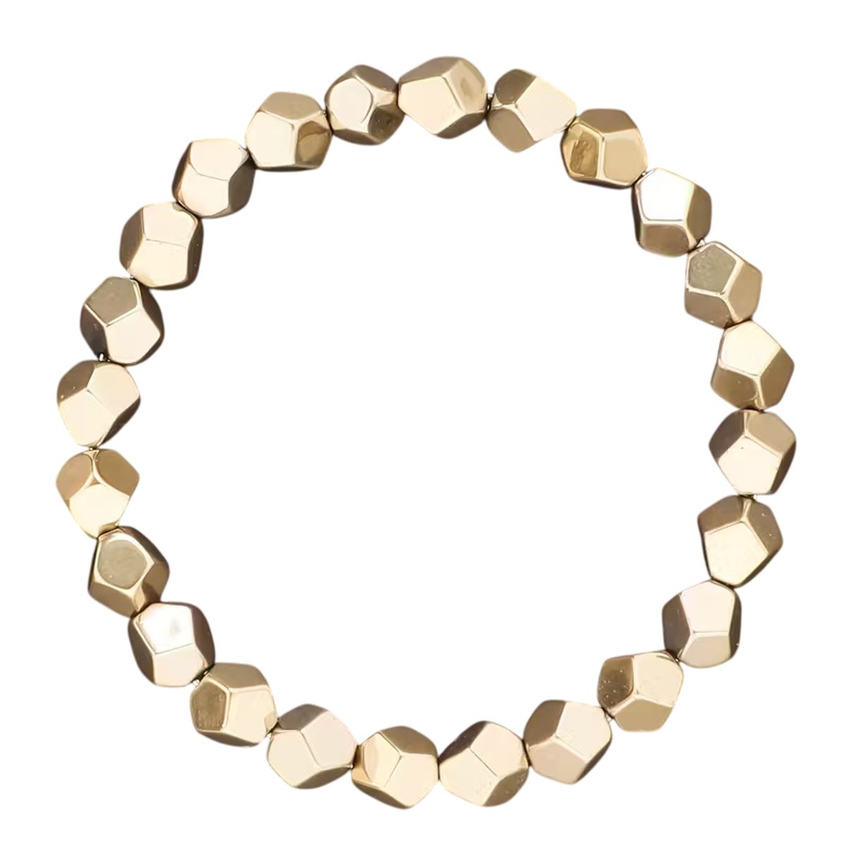 GENERICO - Pulsera de Pirita Bruta Hecha a Mano Joyería Bohemia para Riqueza y Fortaleza Espiritual