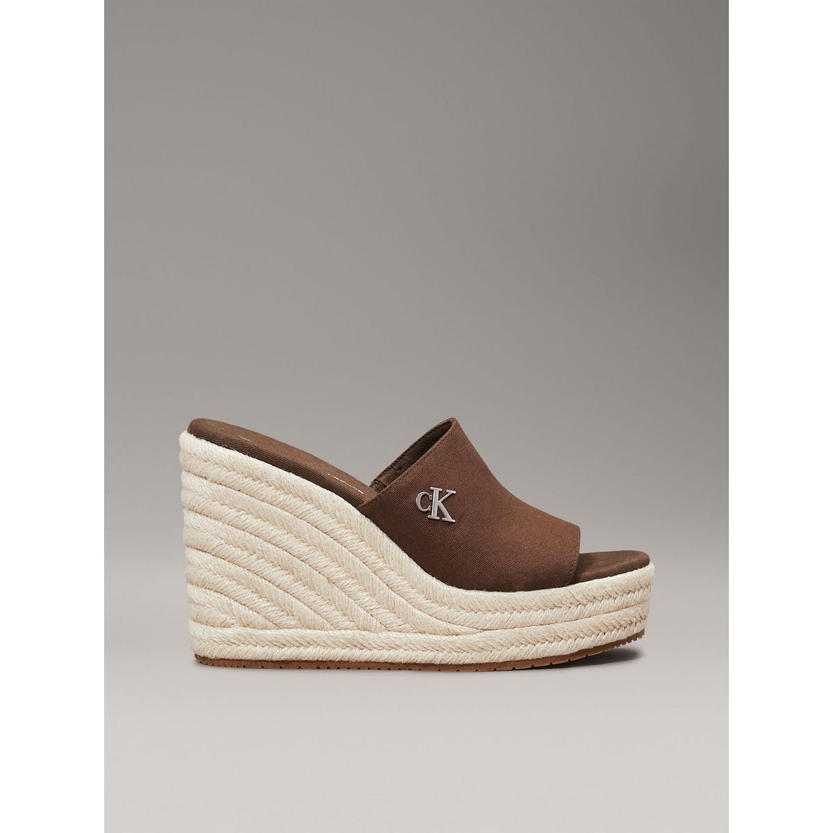 CALVIN KLEIN - ALPARGATAS WEDGE ROPE SLIDE MG
