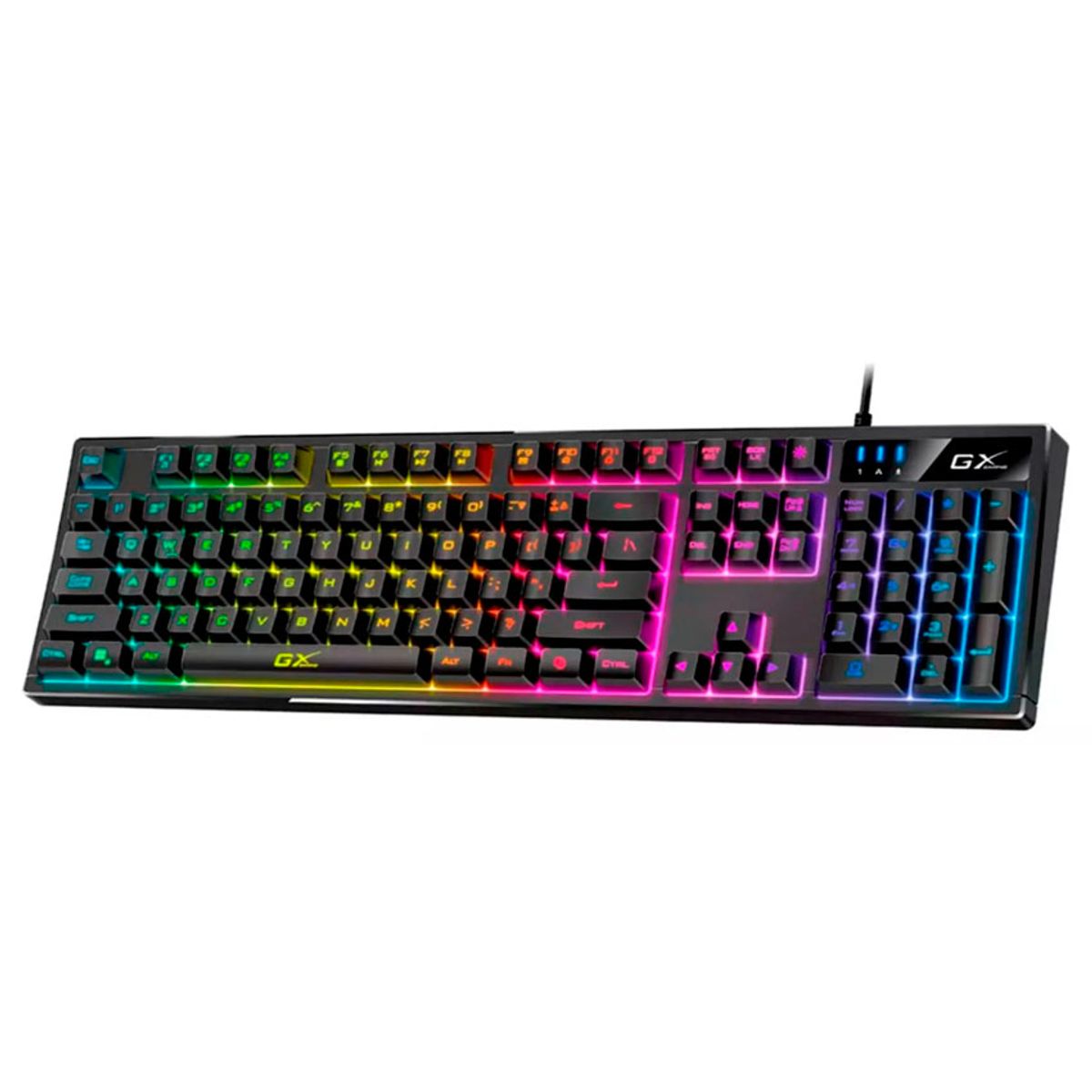 GENIUS - Teclado Gamer Genius GX Scorpion K7 RGB AI Copilot USB Negro Pro Elite
