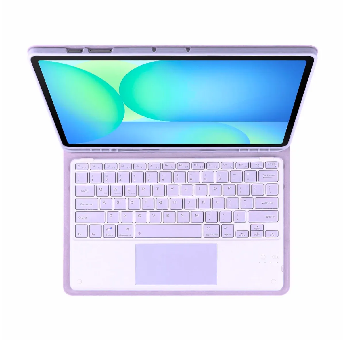 GENERICO - Funda Con Teclado Bluetooth Touchpad para Samsung S10 LITE /S10 / S10 FE 10.9 " - LILA