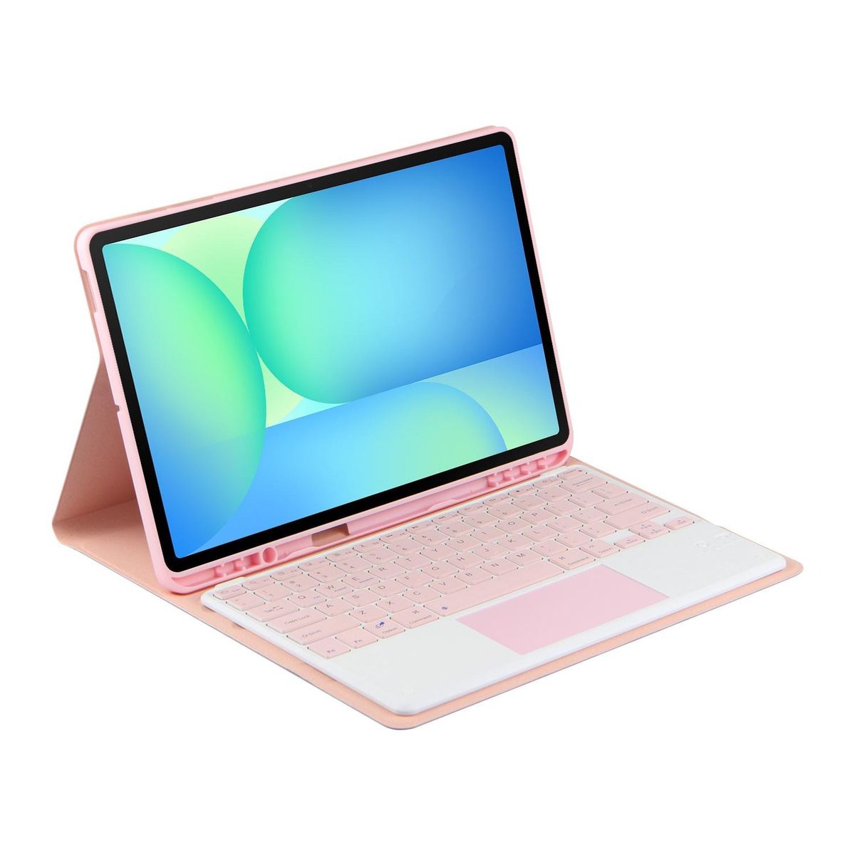 GENERICO - Funda Con Teclado Bluetooth Touchpad para Samsung S10 LITE /S10 / S10 FE 10.9 "- ROSADO