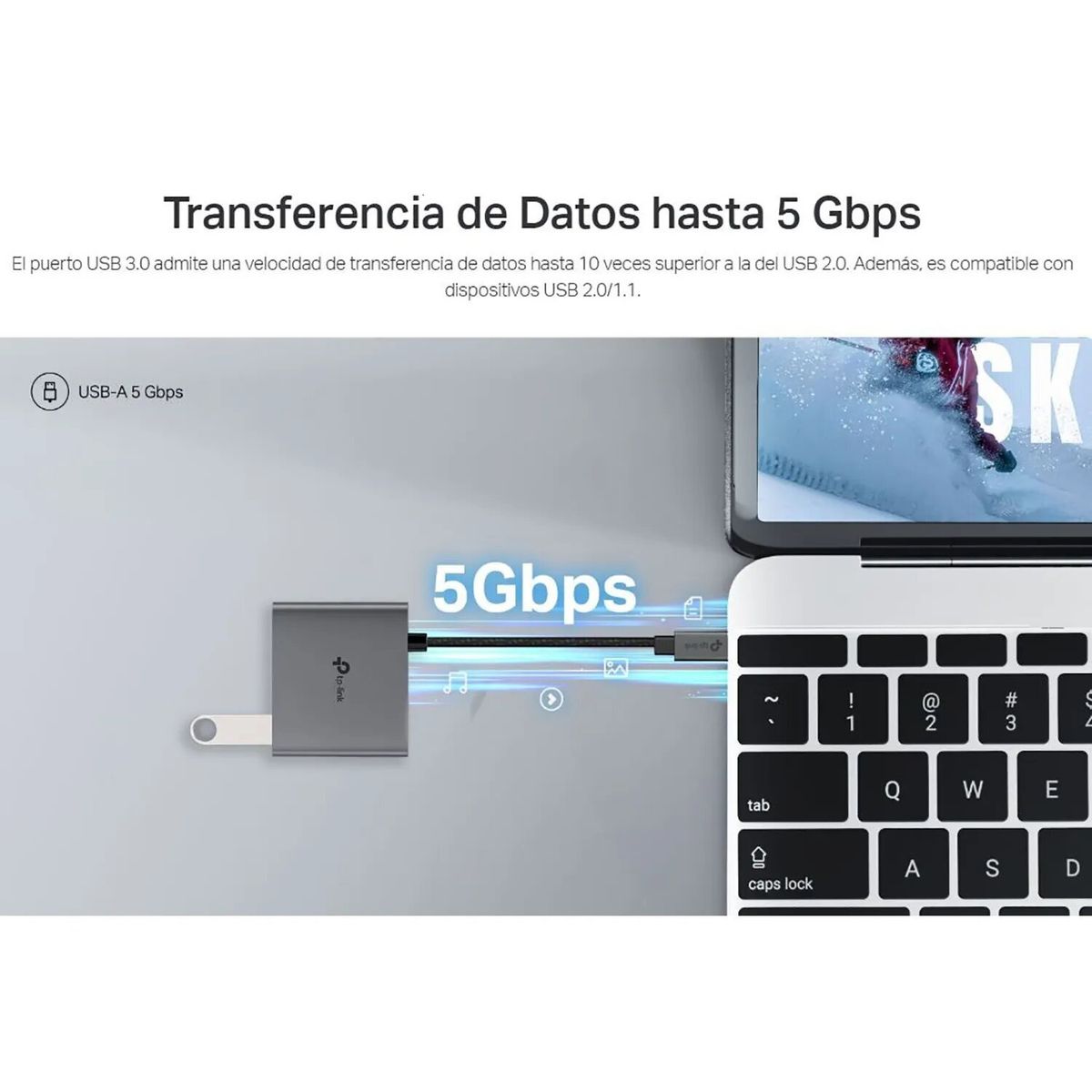 TP LINK - TP-LINK UH3020C Adaptador Hub USB Tipo-C 3 USB AC HDMI