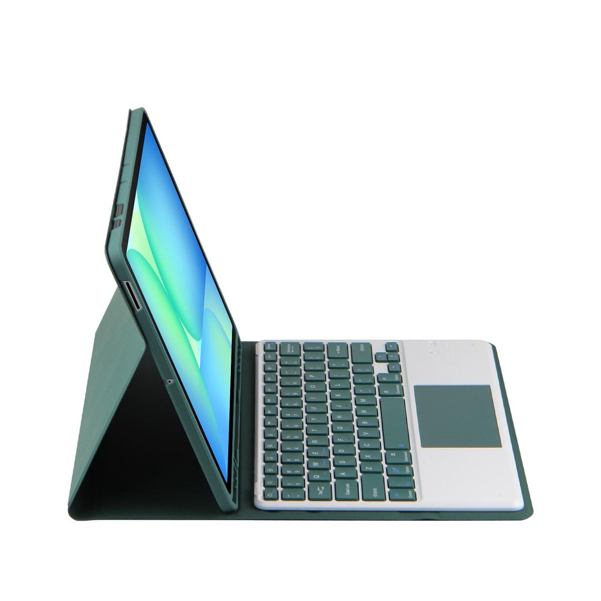 GENERICO - Funda Con Teclado Bluetooth Touchpad para Samsung S10/ S10 LITE /  S10 FE 10.9 " - VERDE M.