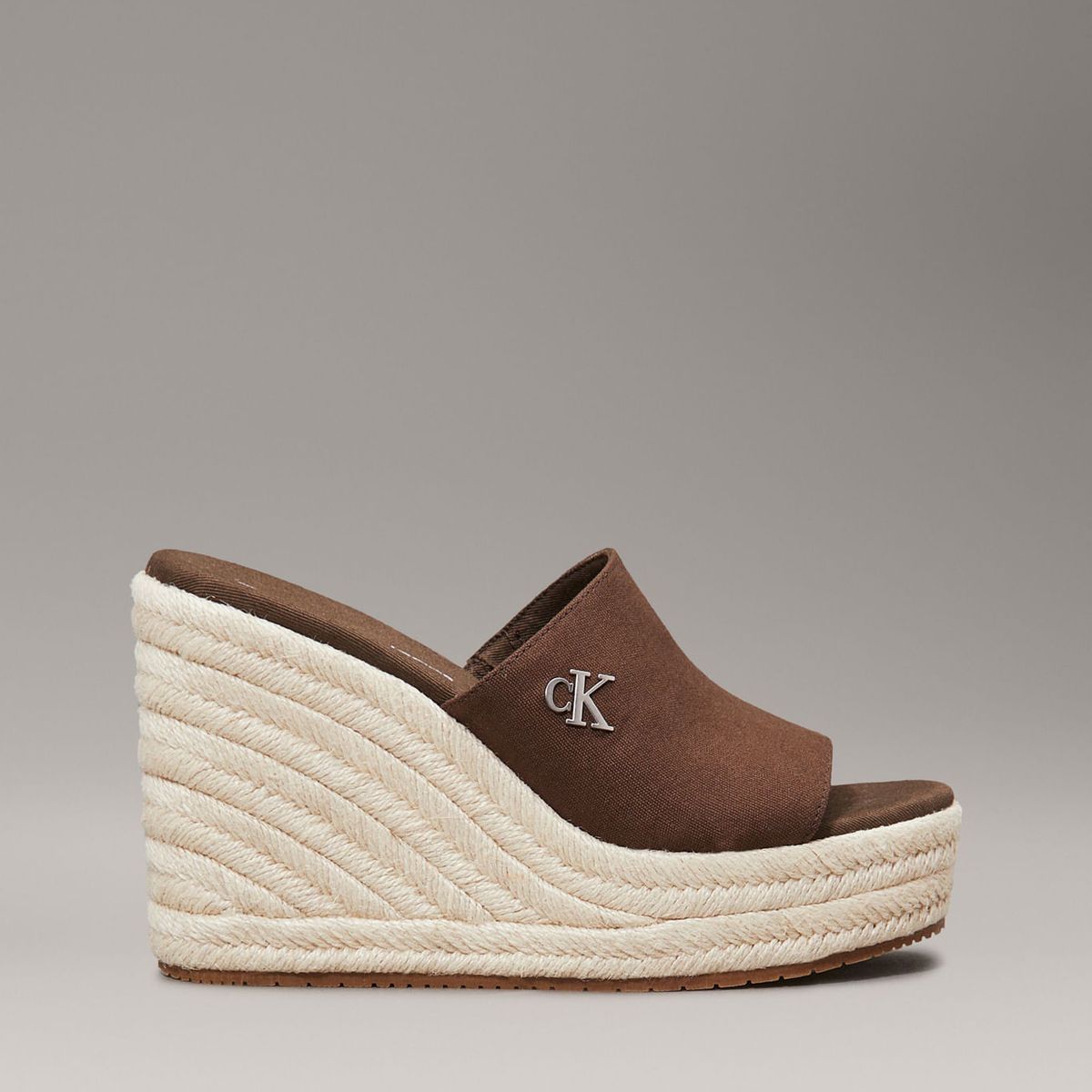 CALVIN KLEIN - ALPARGATAS WEDGE ROPE SLIDE MG
