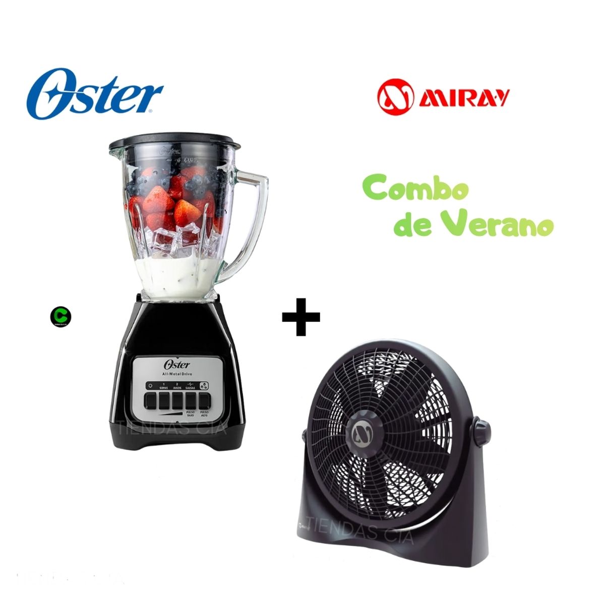 OSTER - Combo Licuadora Oster  y Ventilador Miray