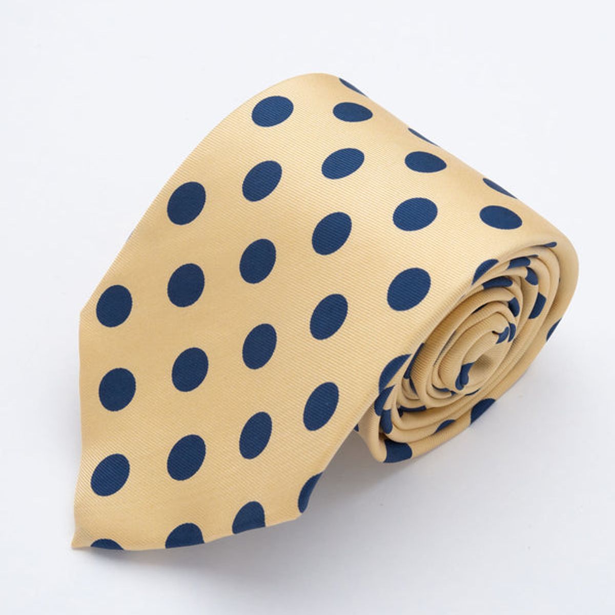 ANDREW'S TIES - CORBATA AMARILLO CON CIRCULOS AZULES