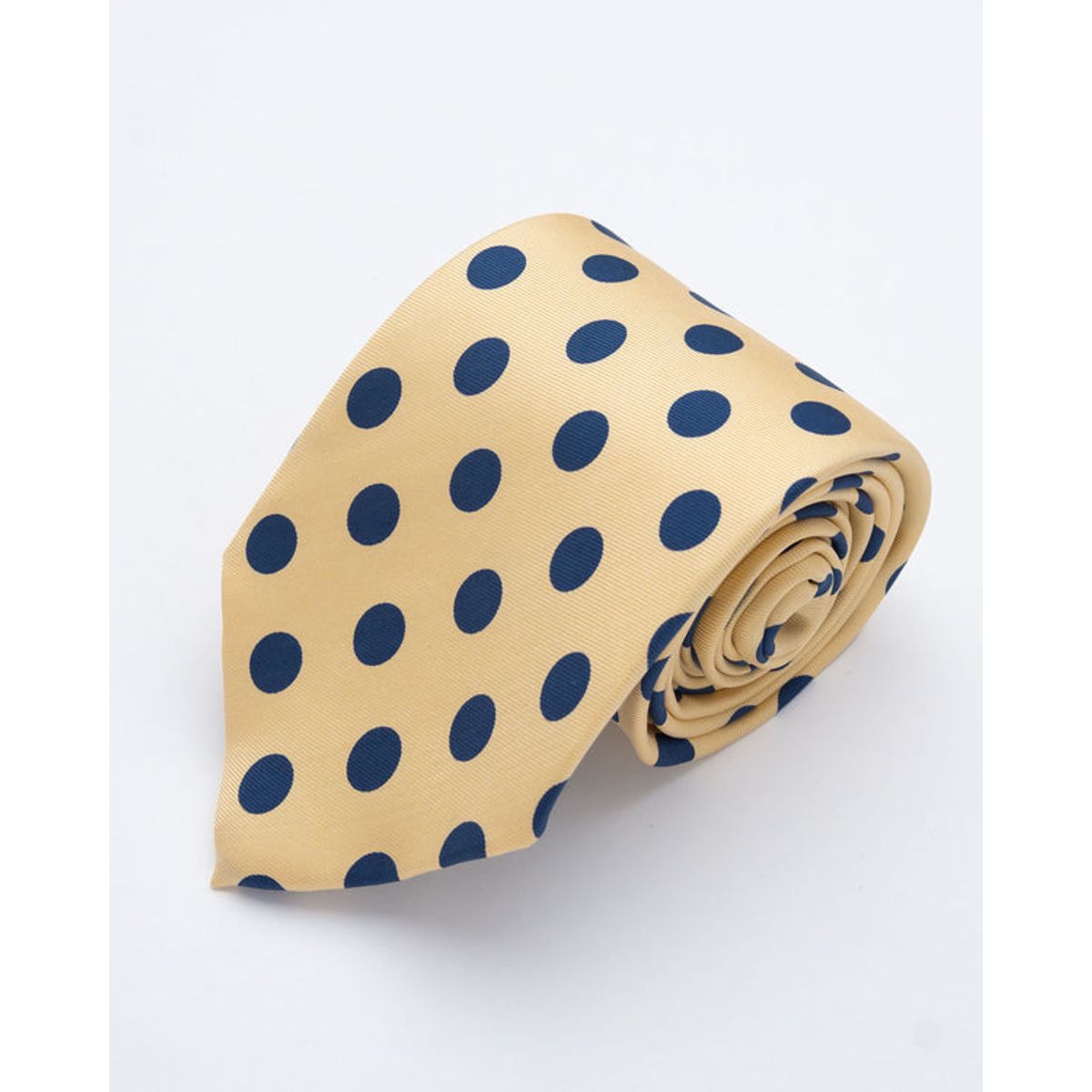 ANDREW'S TIES - CORBATA AMARILLO CON CIRCULOS AZULES