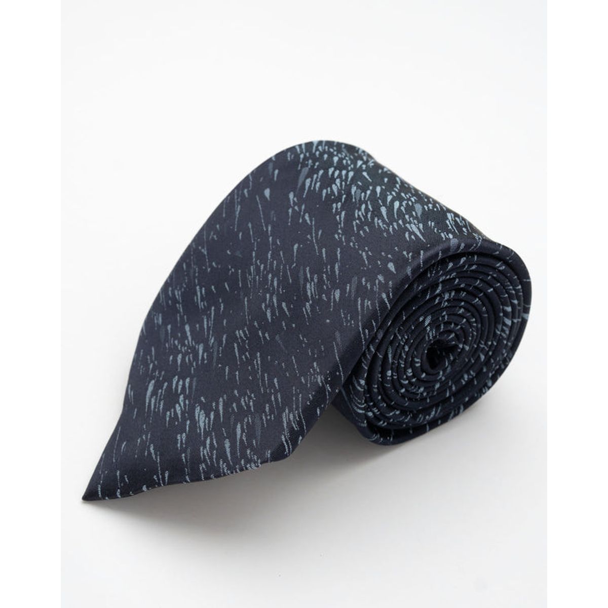 ANDREW'S TIES - CORBATA AZUL CON DETALLES DE MANCHAS CELESTES