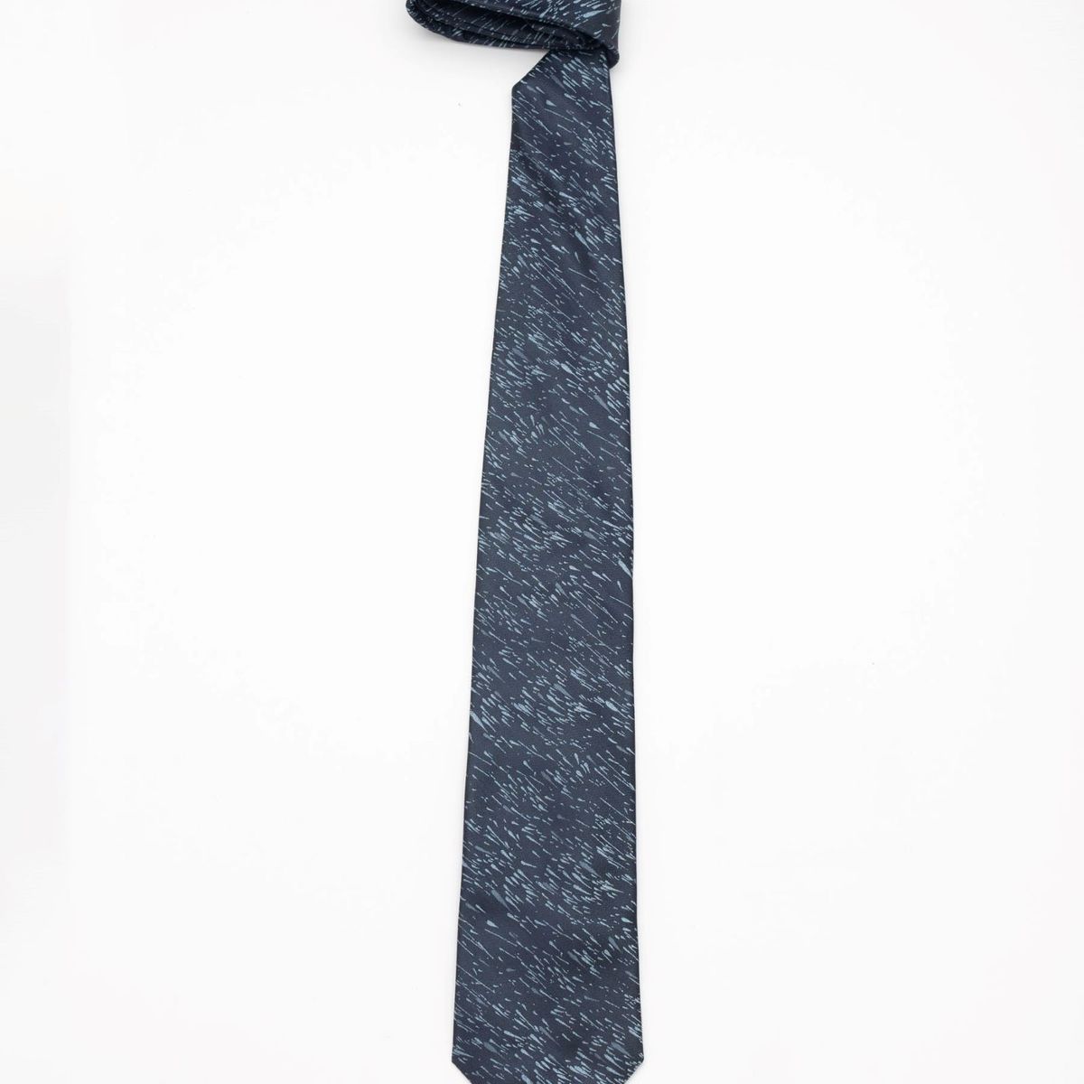 ANDREW'S TIES - CORBATA AZUL CON DETALLES DE MANCHAS CELESTES