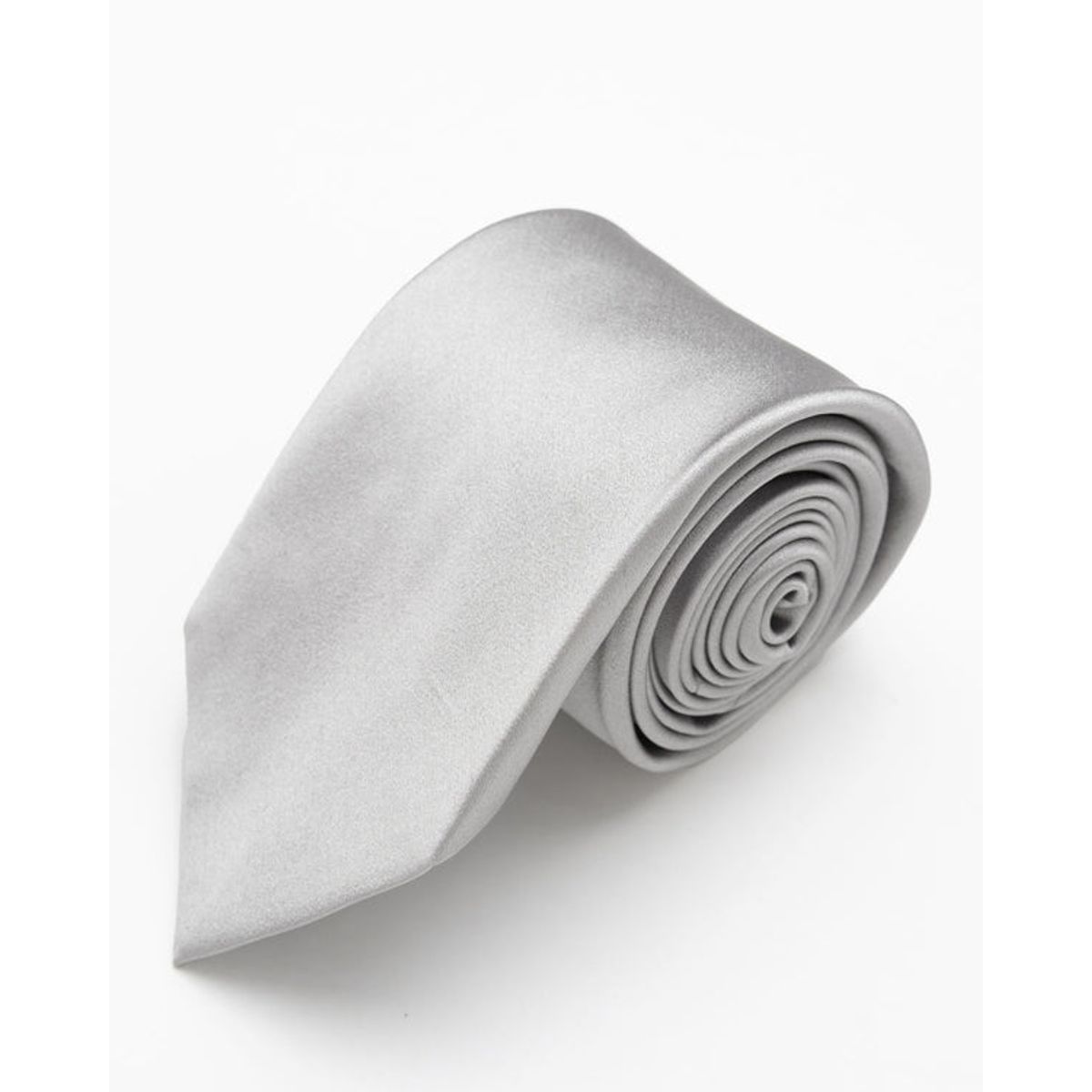 ANDREW'S TIES - CORBATA COLOR PLATA SOLIDA BRILLOSO