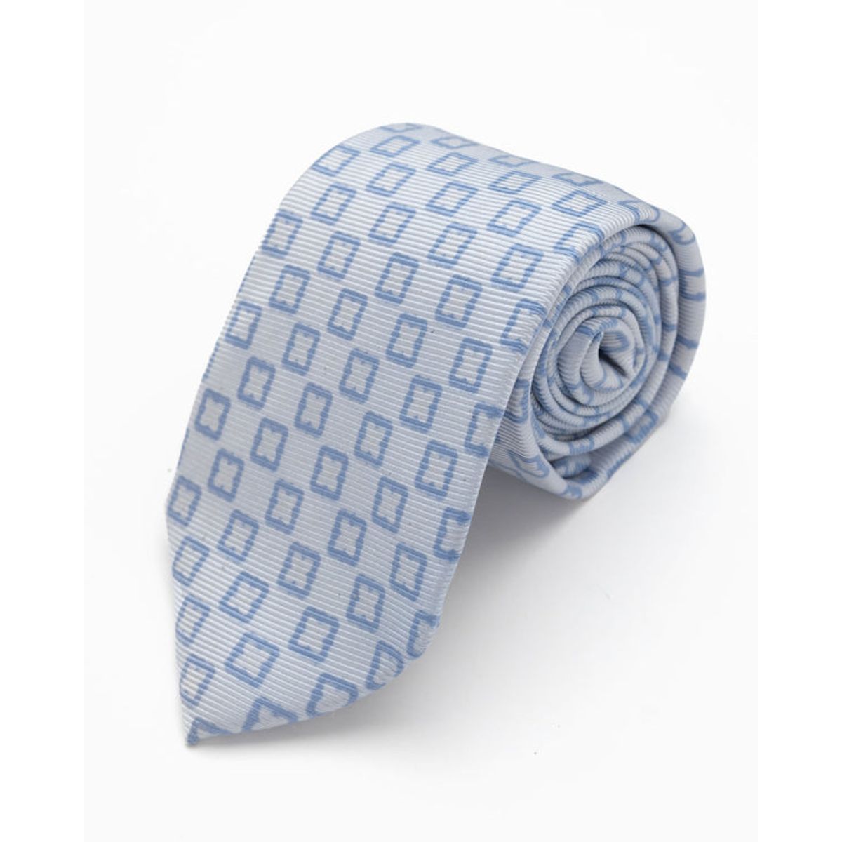 ANDREW'S TIES - CORBATA CELESTE CON DISEÑOS AZULES