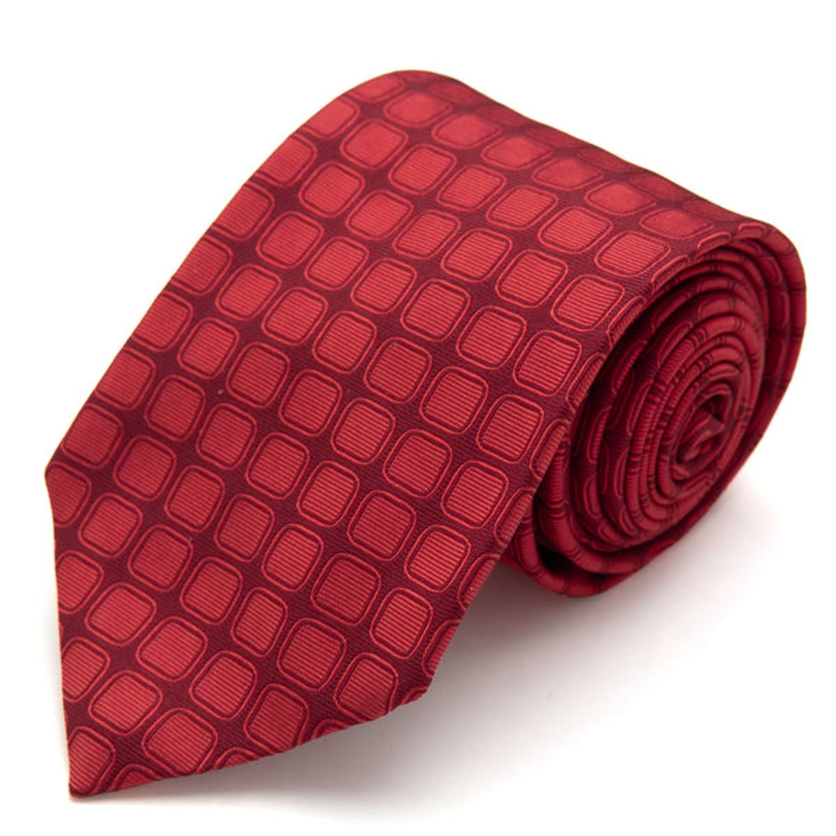 ANDREW'S TIES - CORBATA ROJA CUADROS A TONO ROJOS