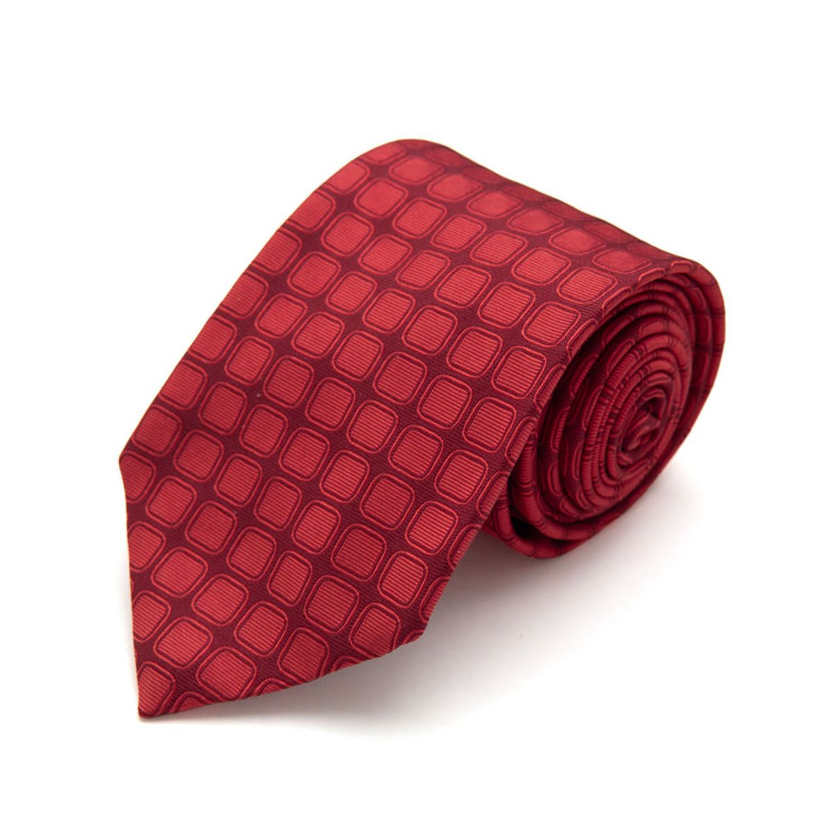 ANDREW'S TIES - CORBATA ROJA CUADROS A TONO ROJOS