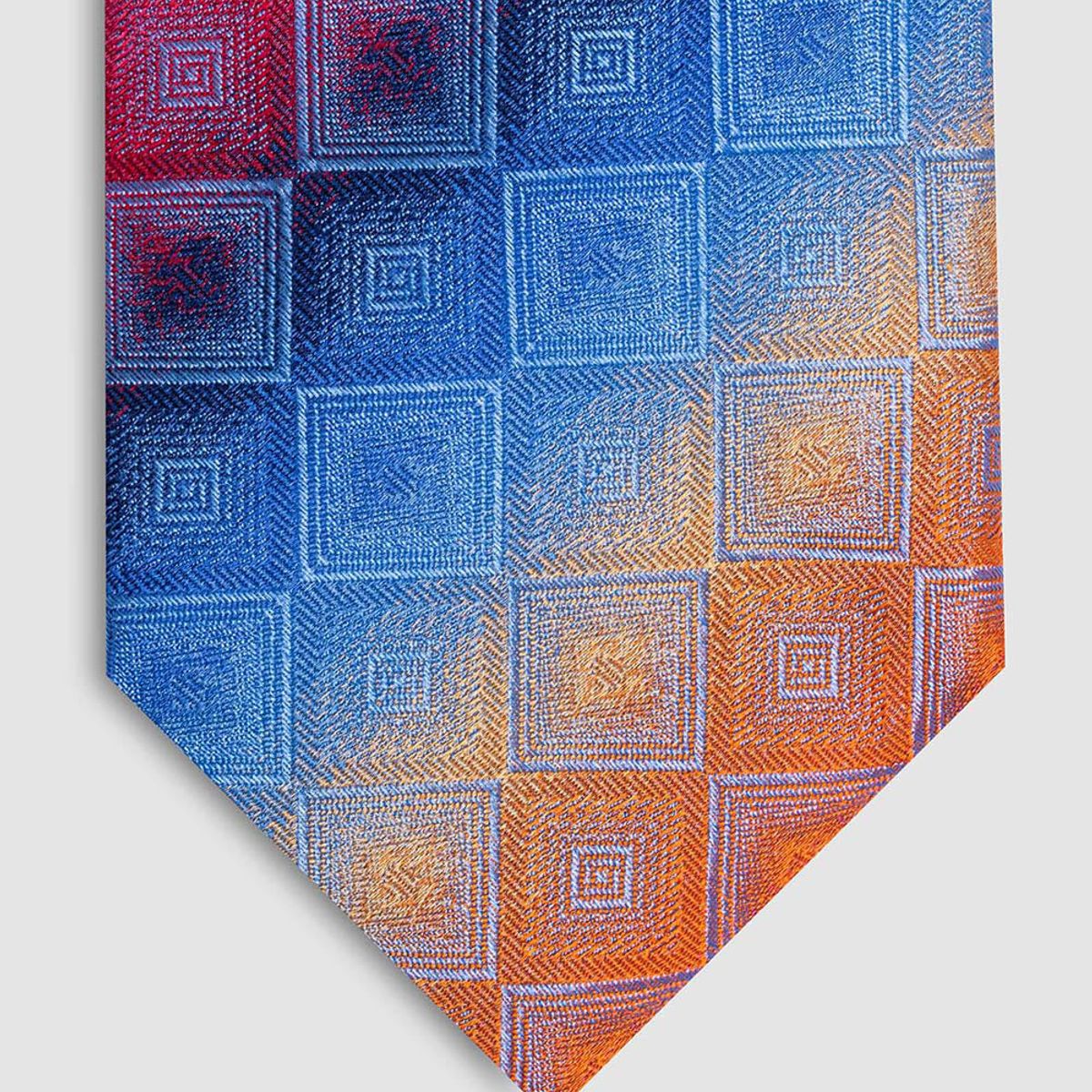ANDREW'S TIES - Corbata Fondo Multicolor Con Diseño Cuadros