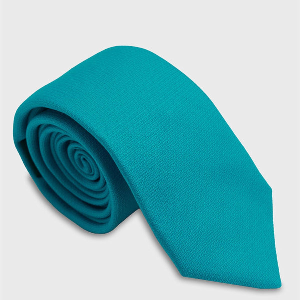ANDREW'S TIES - Corbata de seda Slim Turquesa