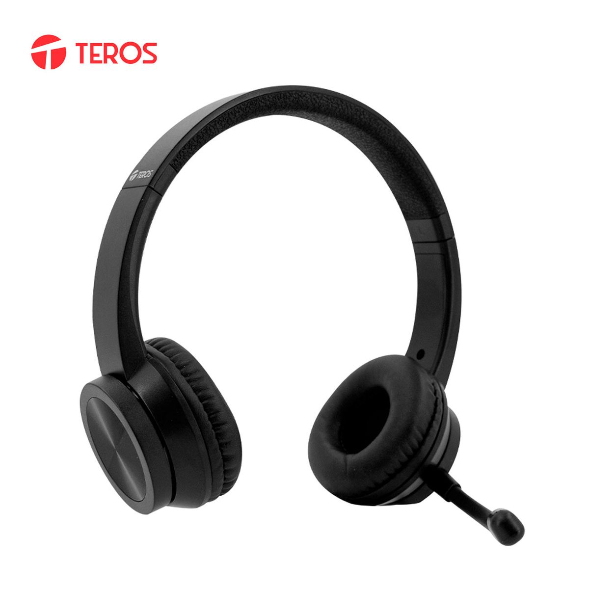 TEROS - Audífono Headset USB con micrófono Teros TE-8037N para PC Windows negro