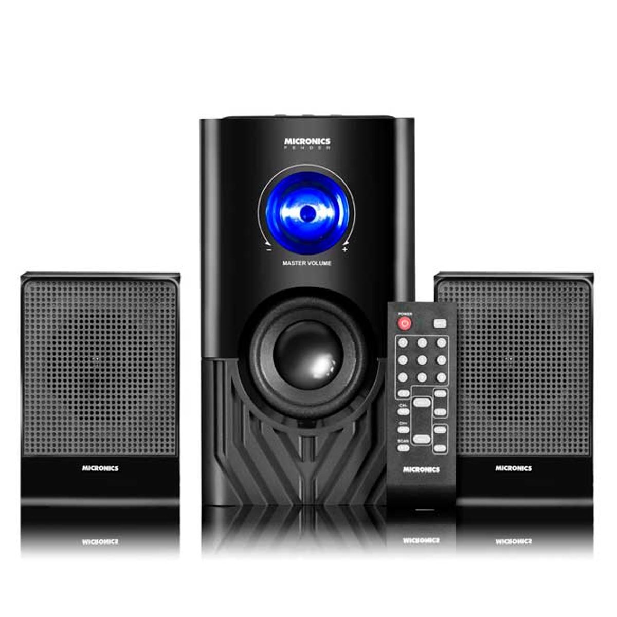 MICRONICS - Parlante 2.1 Micronics Fender S6004BT Bluetooth Woofer 4” Audio 2.1