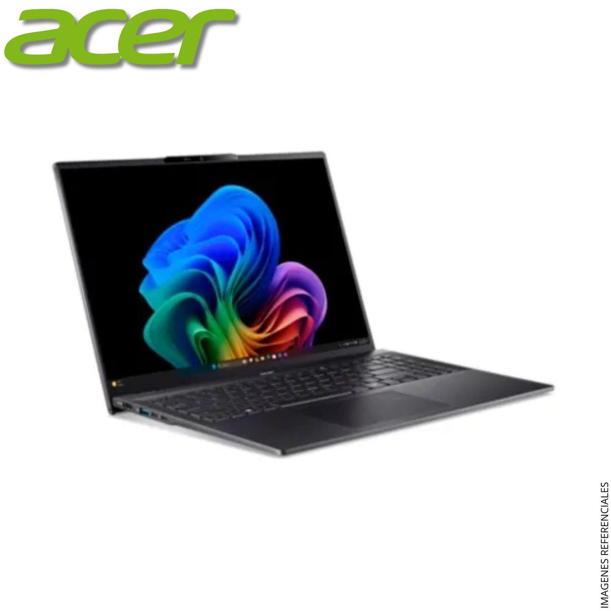 ACER - Laptop Acer Swift 16 AI 16" WQXGA OLED Intel Core Ultra 9 228V RAM 32GB SSD 1TB Arc™ Graphics 140V SF16-51T-96RG