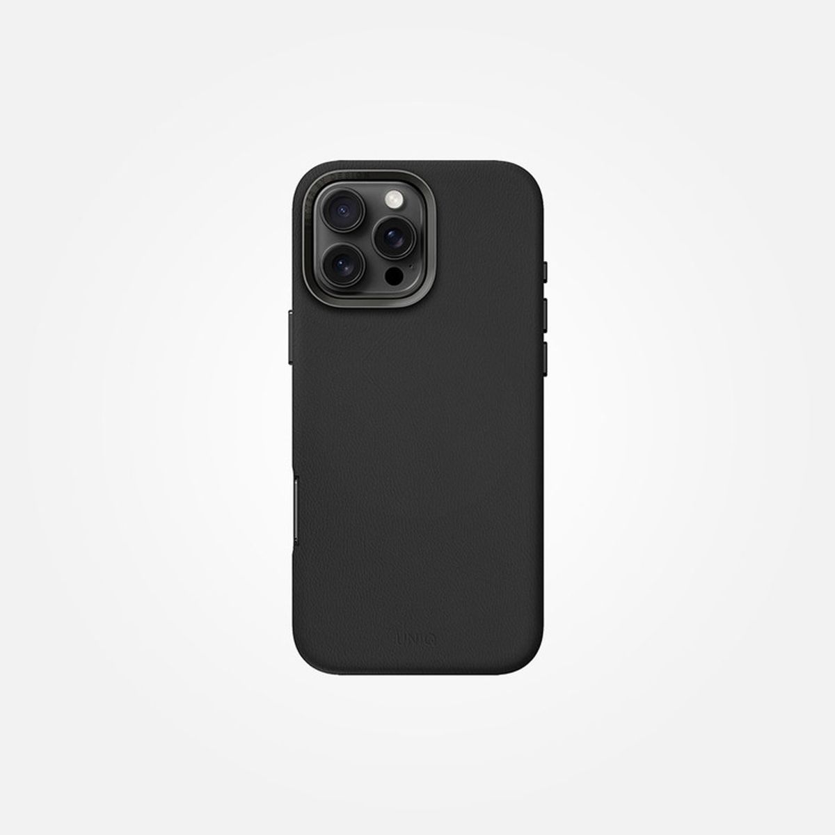 GENERICO - Case de cuero premium Uniq Lyden para iPhone 16 Pro Max Negro
