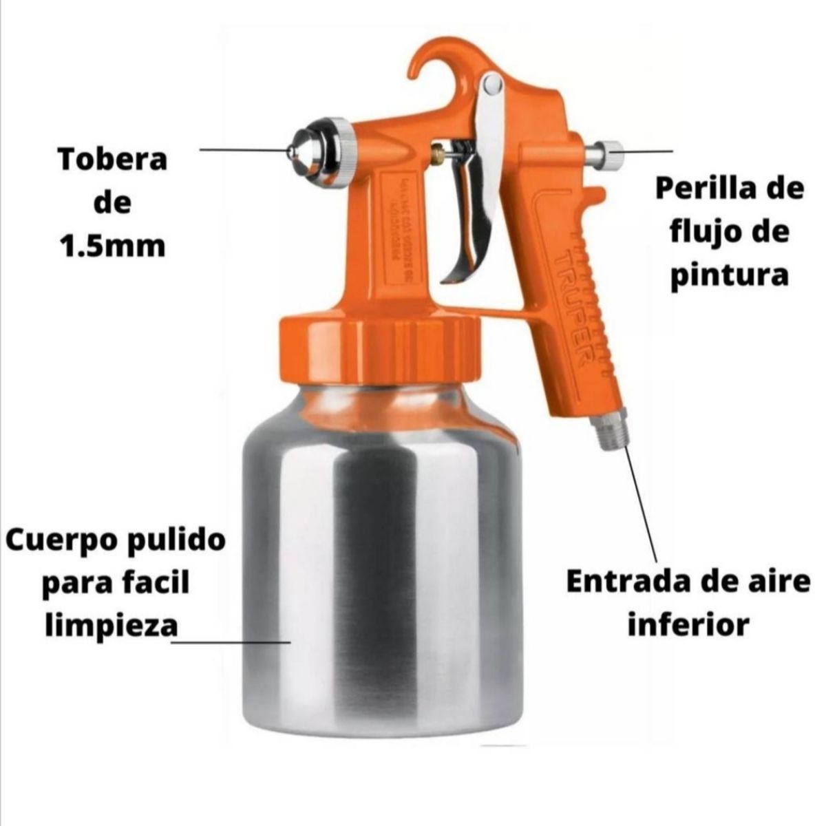TRUPER - Pistola para Pintar de Baja Presión TRUPER