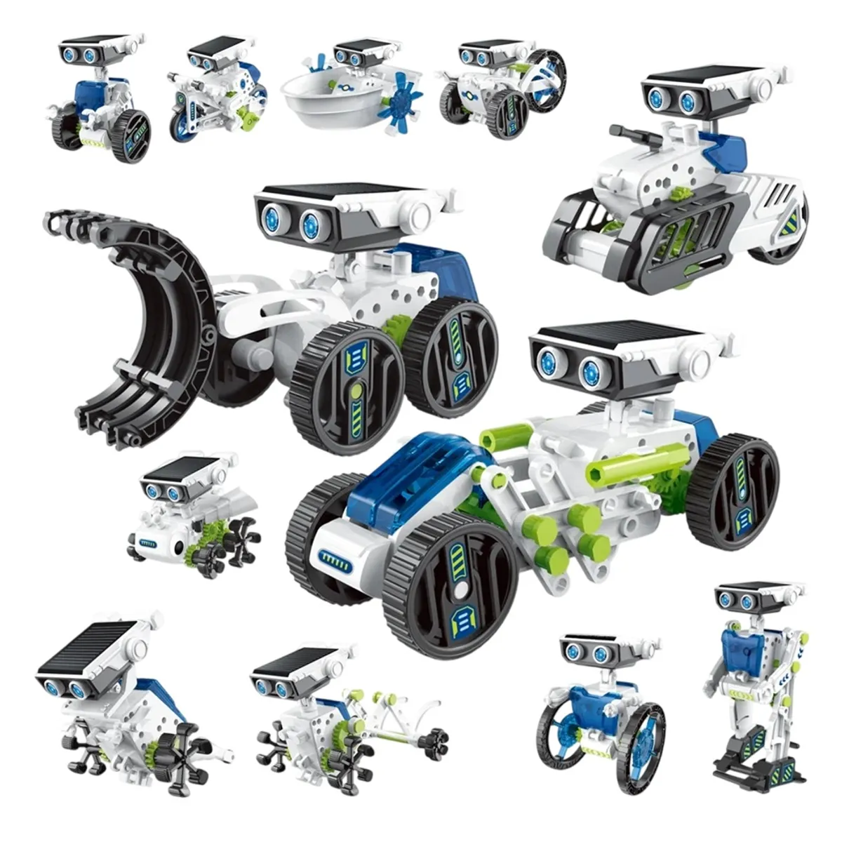 GENERICO - Kit Robot Solar  STEM Educativo 12 EN 1