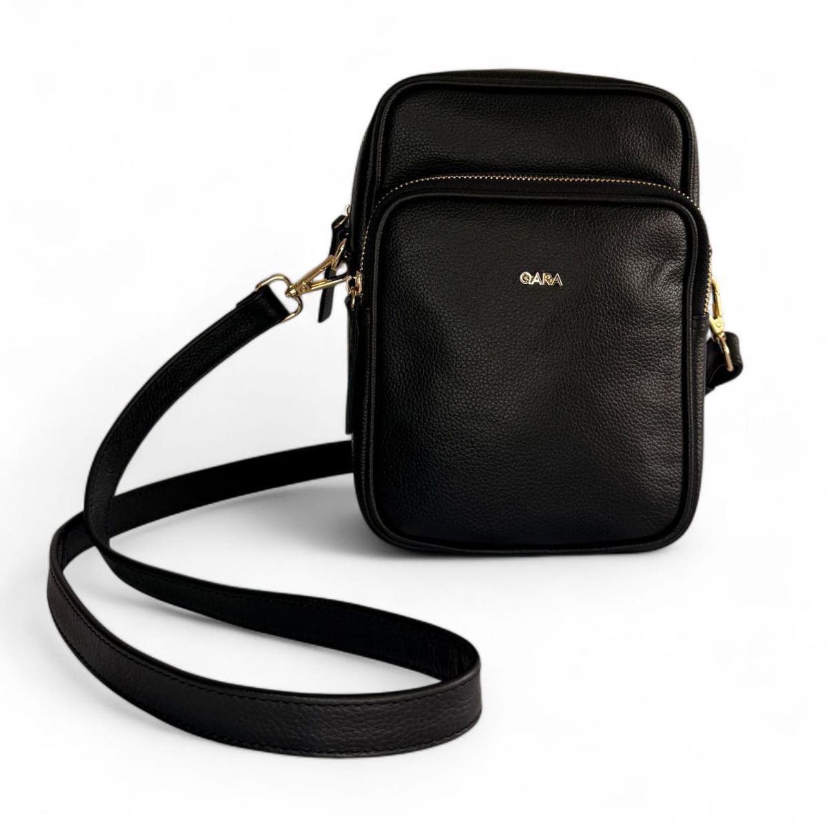 QARA - Morral de Cuero Genuino para Mujer QARA Compacto Elegante y Funcional