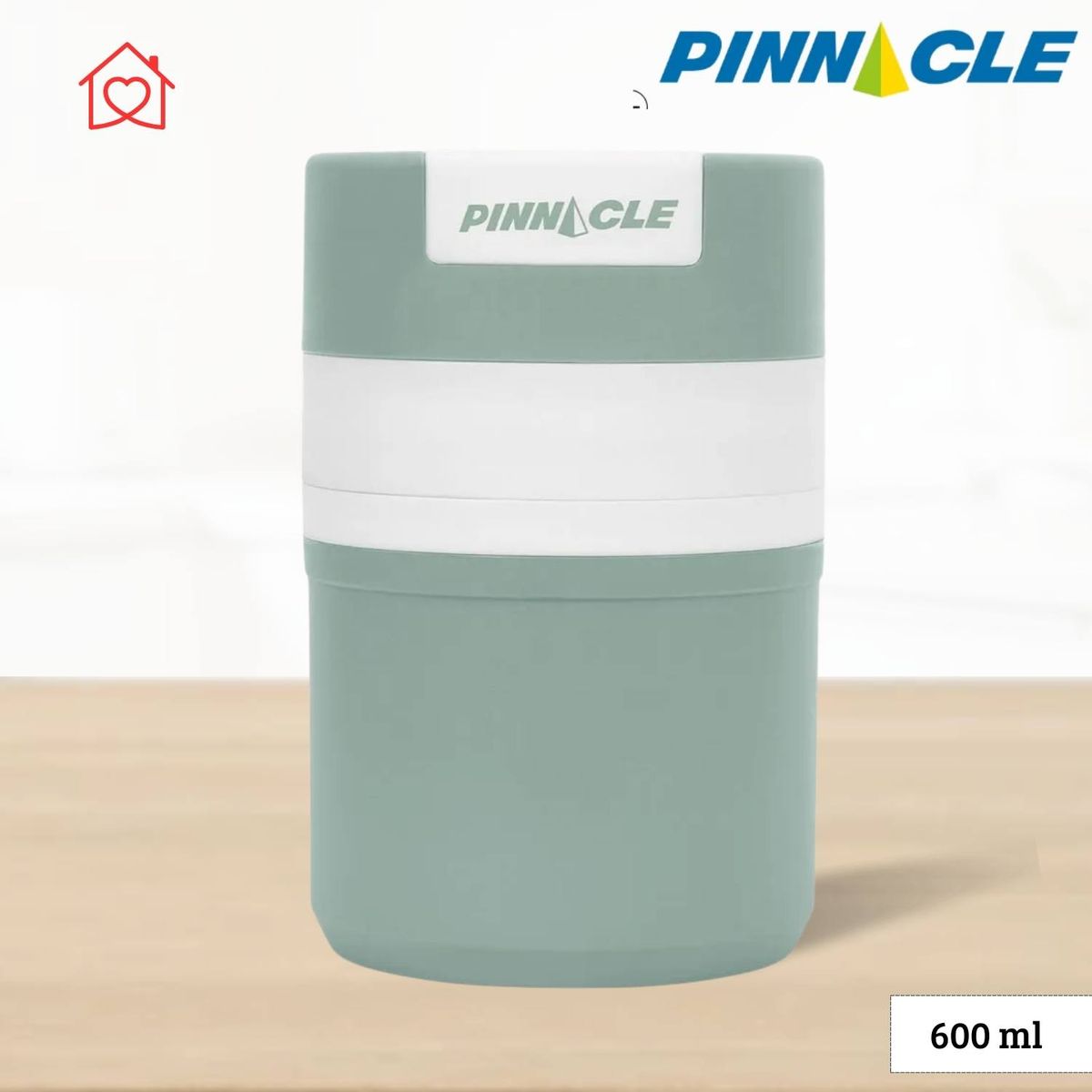 GENERICO - Termo de Comida Pogo de Interior de Acero Inox Pinnacle 600 ml Verde