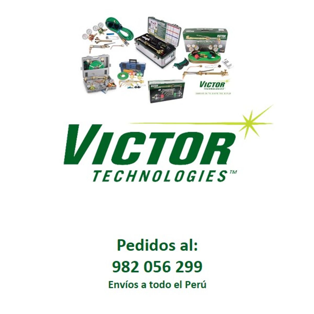 VICTOR - Kit Oxicorte Equipo de Soldadura y Corte Industrial Victor Medalist 350 + Accesorios