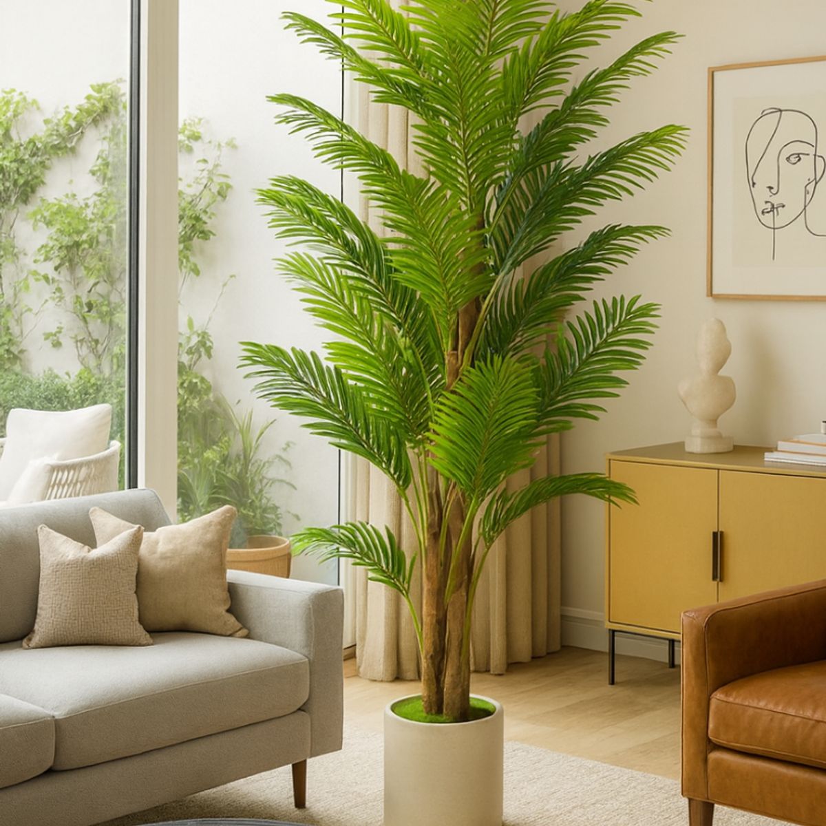 GENERICO - PLANTA TERRAZA OFICINA JARDIN SALA DECORATIVA ARTIFICIAL 200CM