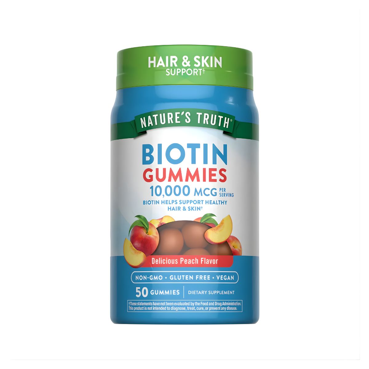 NATURE'S TRUTH - Gomita Biotina Nature's Truth 10.000 mcg Biotin Gummies - 50 Gomitas