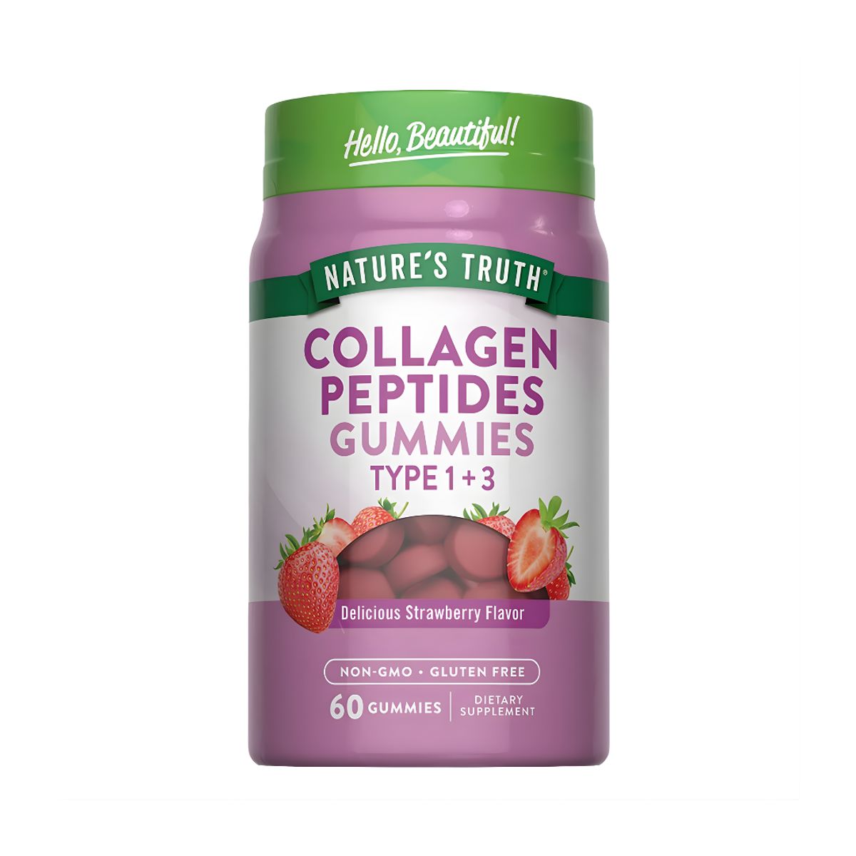 NATURE'S TRUTH - Gomitas Péptidos Colageno Nature's Truth Tipo 1 y 3 / 120mg - 60 Gomitas