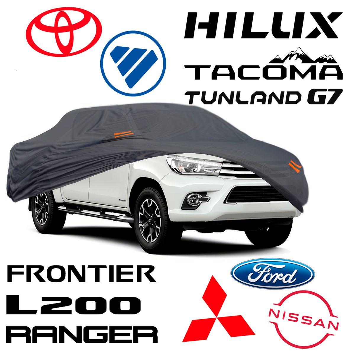 GENERICO - Cobertor de Camioneta Pick Up Grande Talla XL Pesada