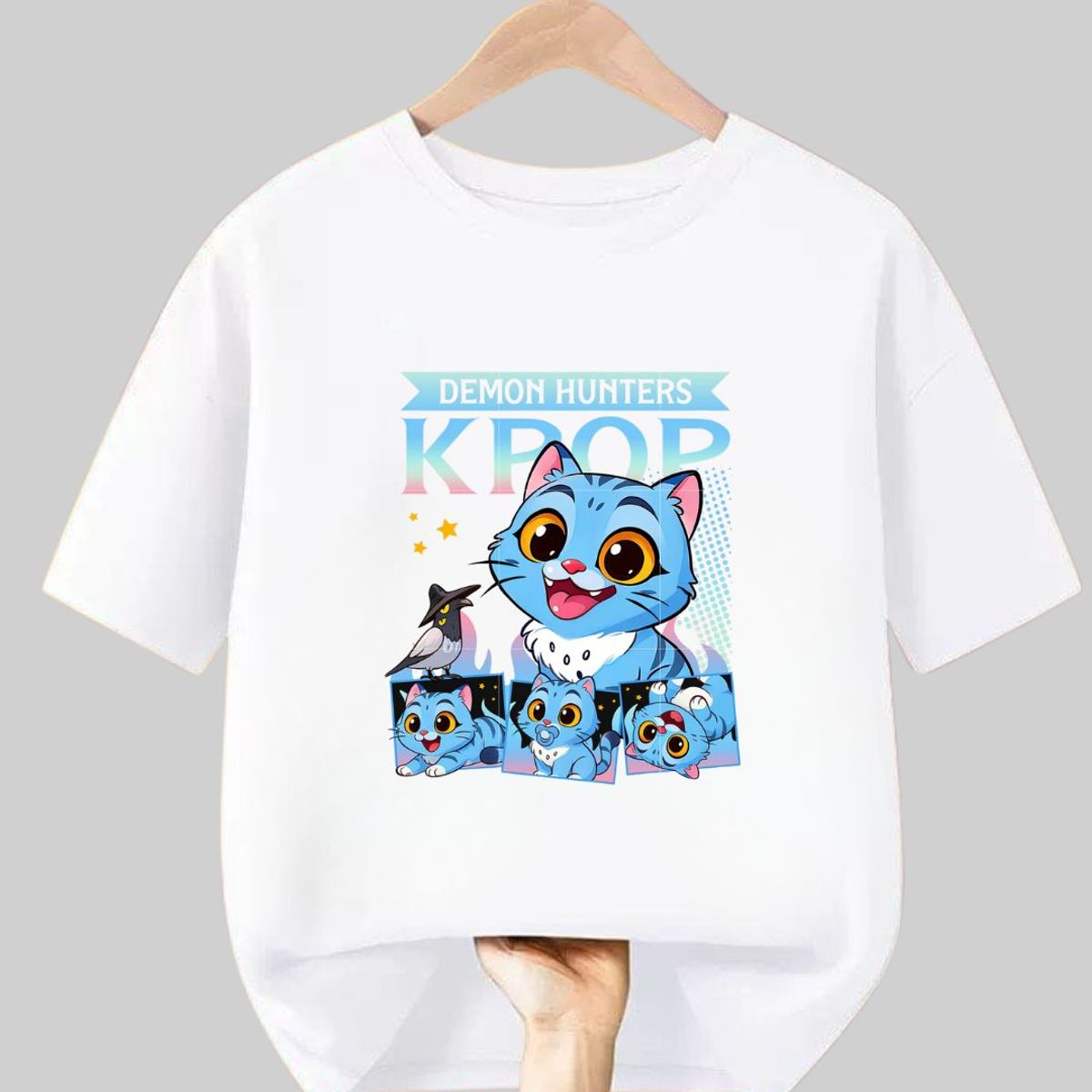 GENERICO - Polo Algodon Derpy Guerreras Kpop Demon Hunters- Tallas 6 hasta XL